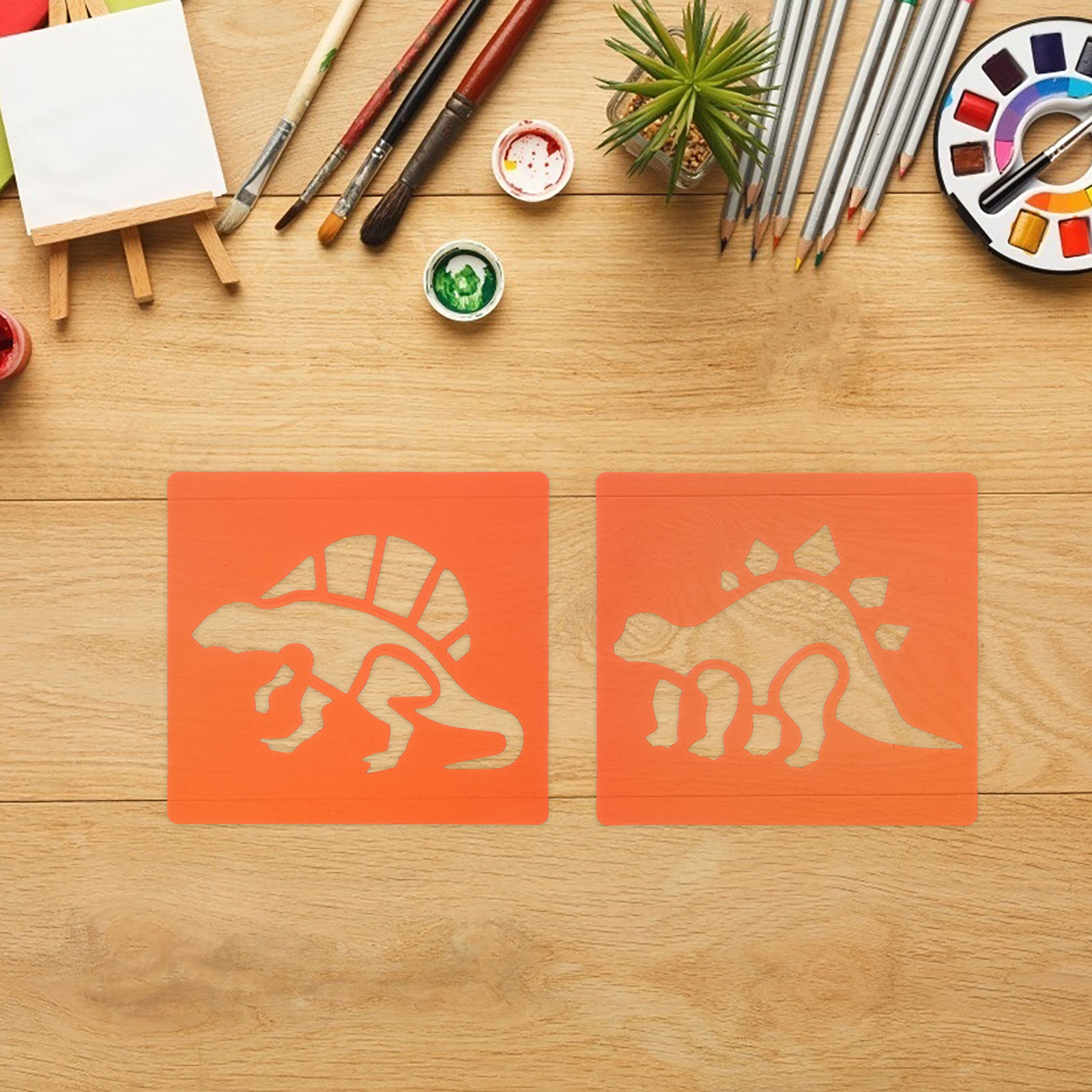 Kids Education Wallpaper - 12Pcs Kids Animal Drawing Stencils Educational