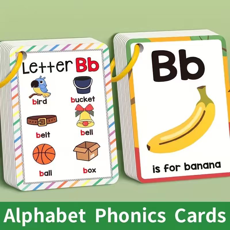 Phonics Card Game - Alphabet Phonics Flash Cards for Toddlers