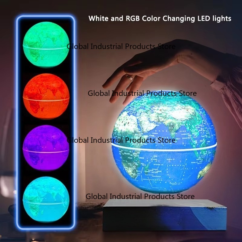 Globe Interactive Light - 8 Inch 20cm Levitating World Globe