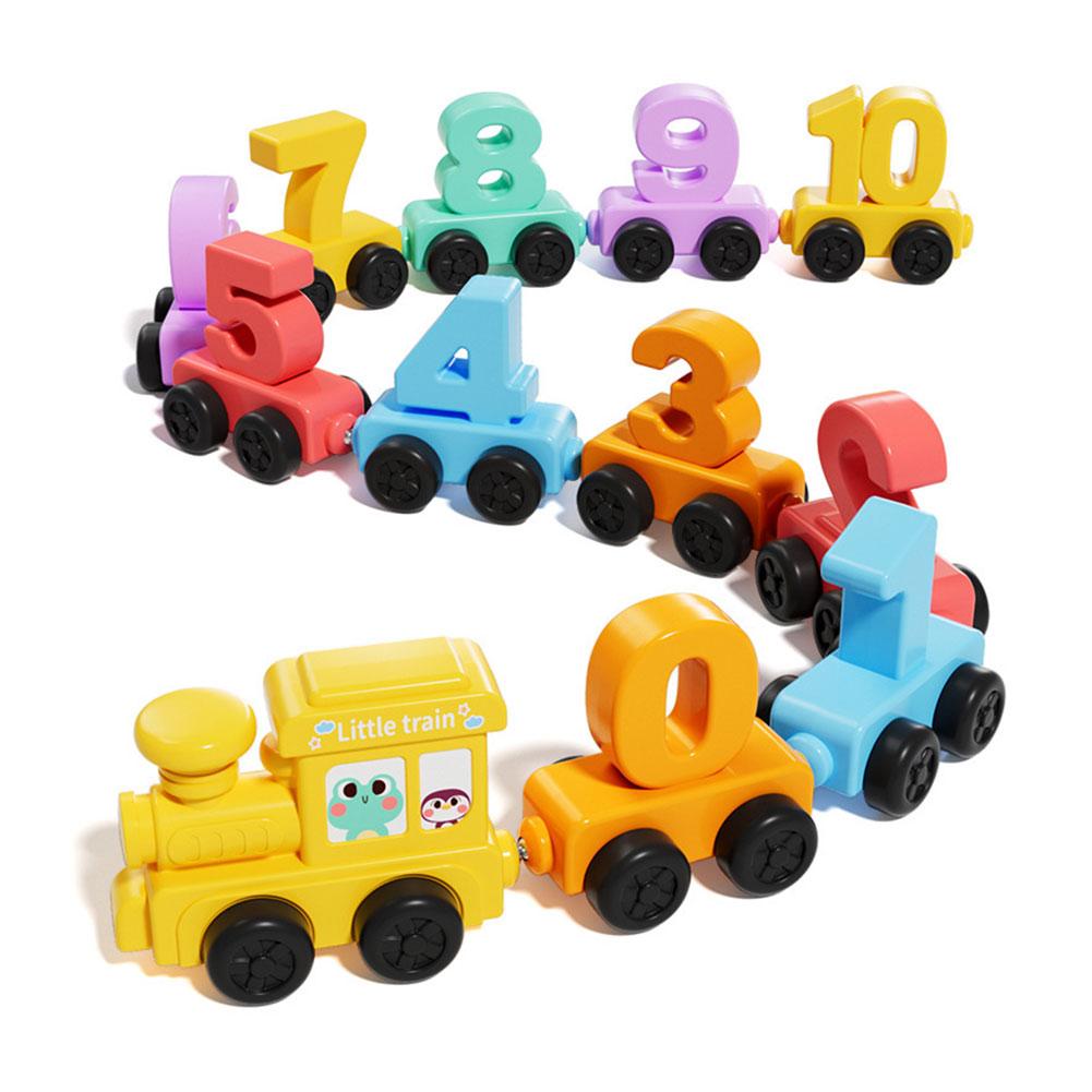 Kids Educational Gadget - Montessori Educational Toy Train Set Wooden