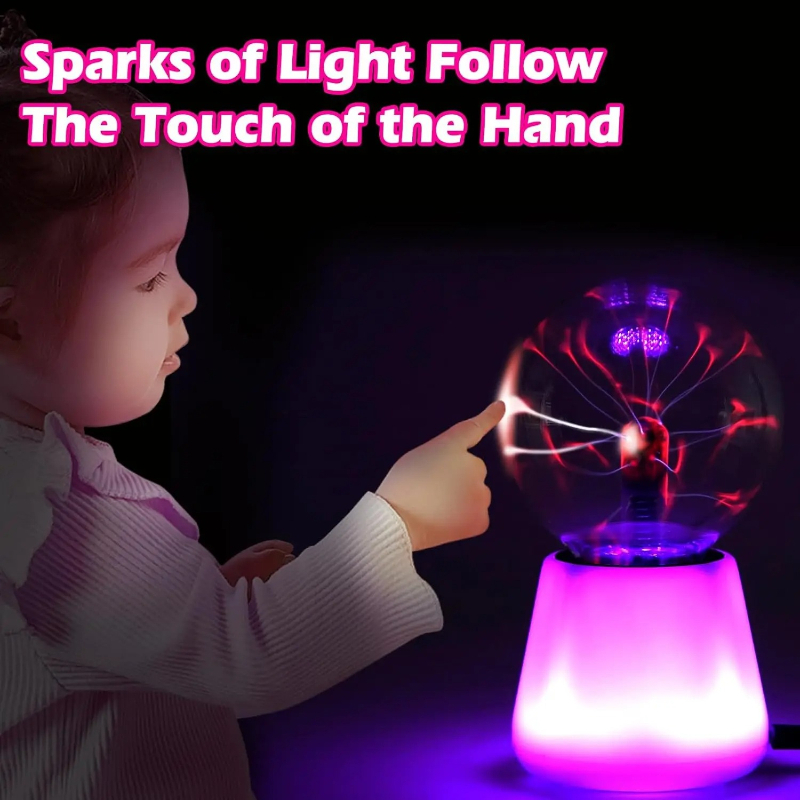 Globe Interactive Light - Plasma Ball Lamp Interactive Touch Lightning