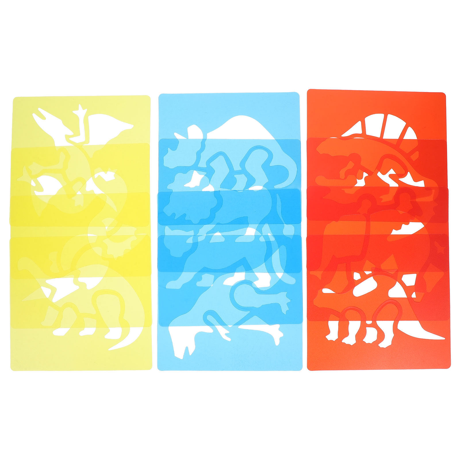 Kids Education Wallpaper - 12Pcs Plastic Drawing Stencils for Kids
