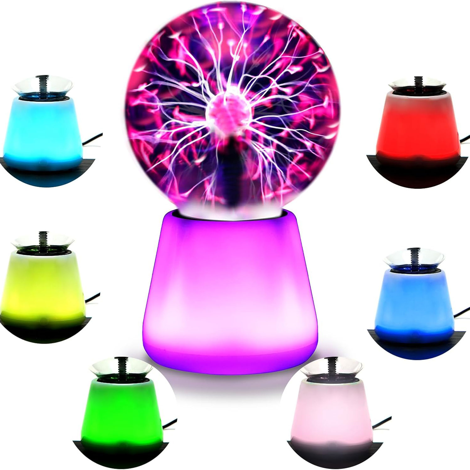 Globe Interactive Light - Plasma Ball Lamp Interactive Touch Lightning