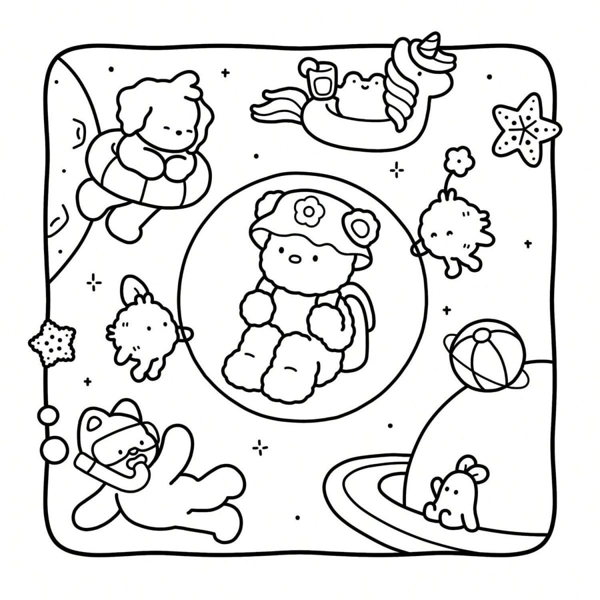 Dreamy Friends :Coloring Book  - đánh giá và giá Kids Education Kit