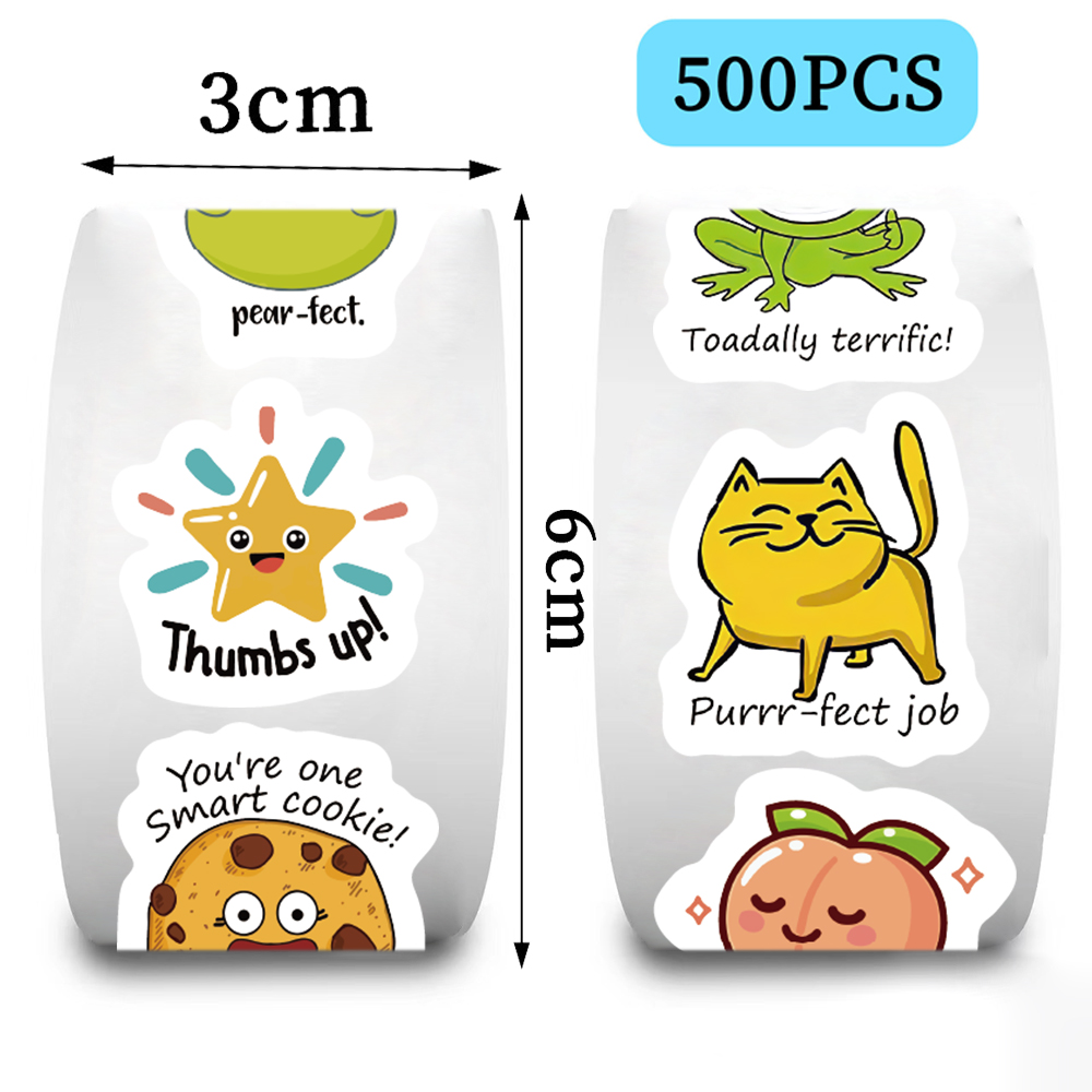 500pcs roll Cute Decal Student - đánh giá và giá Kids Education Motivation