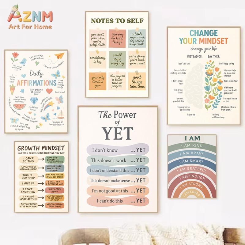 AZNM Soft Pastel Growth Mindse - đánh giá và giá Kids Education Motivation
