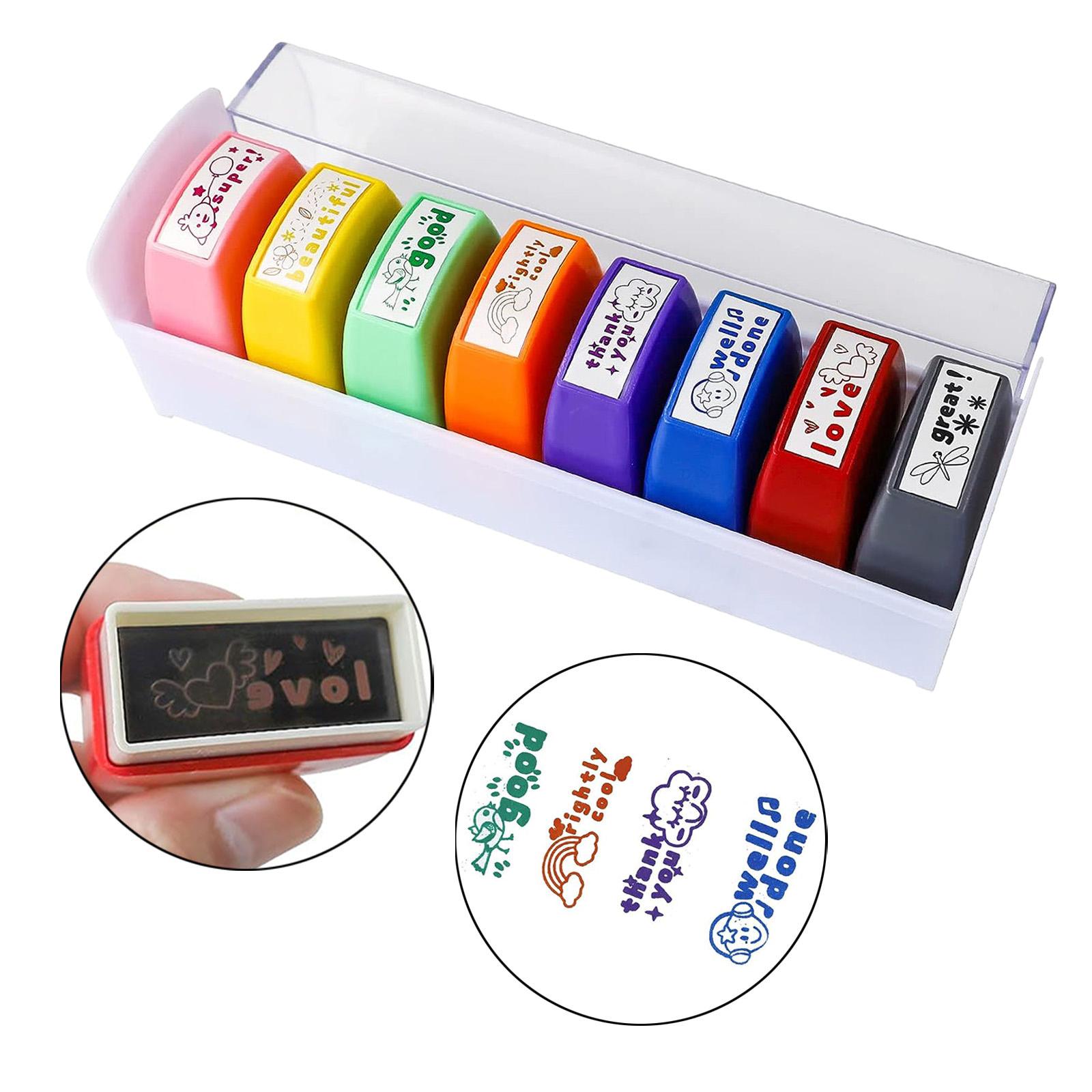 8x Teacher Stamps Set Encourag - đánh giá và giá Kids Education Motivation