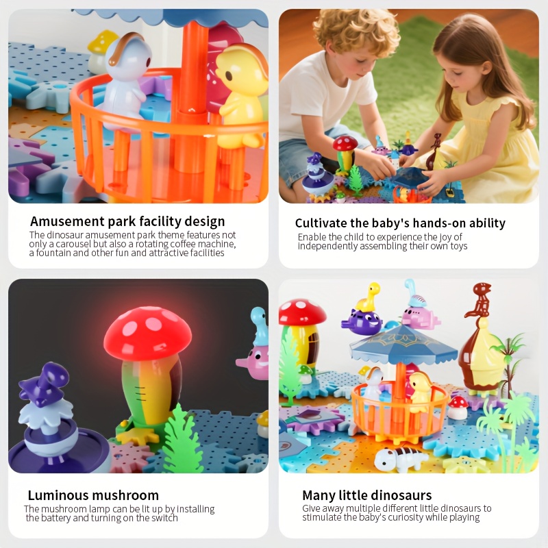 Dinosaur Gear Building Blocks  - đánh giá và giá Kid Education