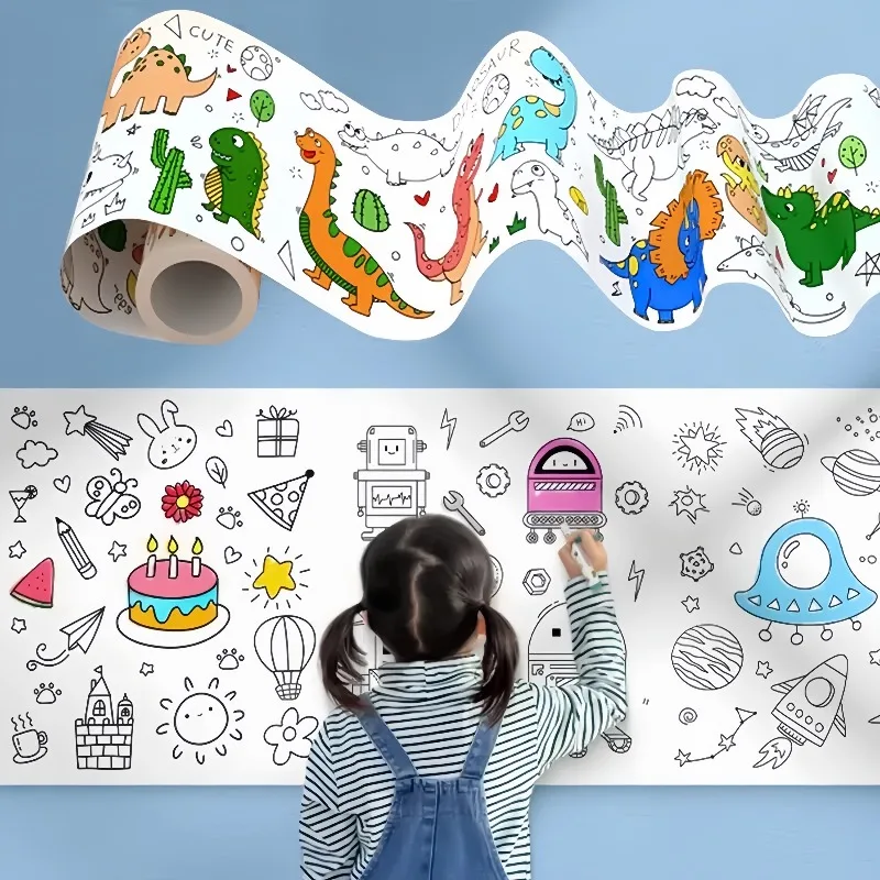 Kids Coloring Paper Roll Stick - đánh giá và giá Kids Education Wallpaper