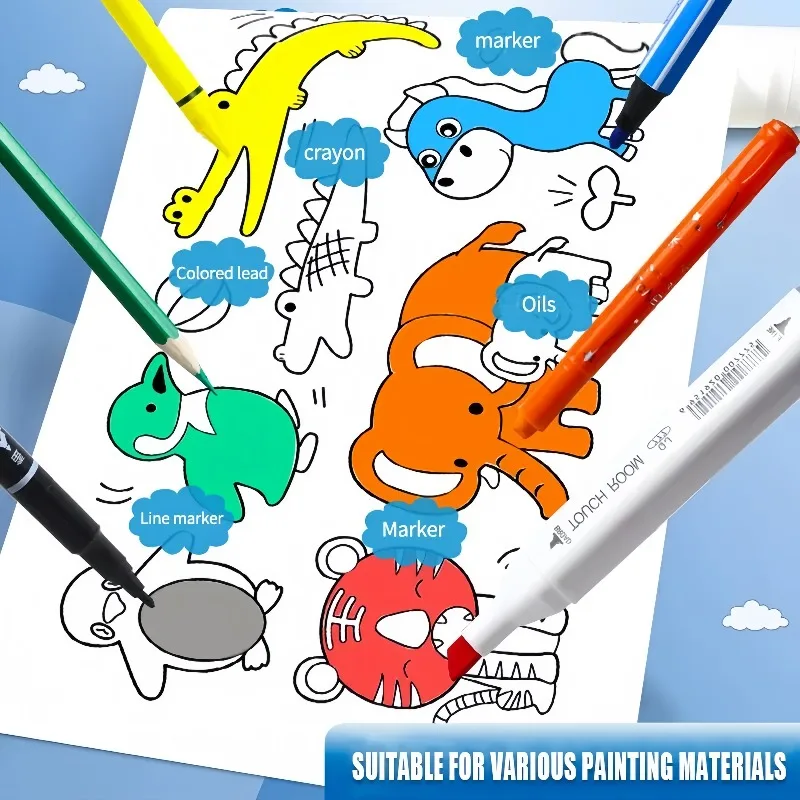 Kids Coloring Paper Roll Stick - đánh giá và giá Kids Education Wallpaper