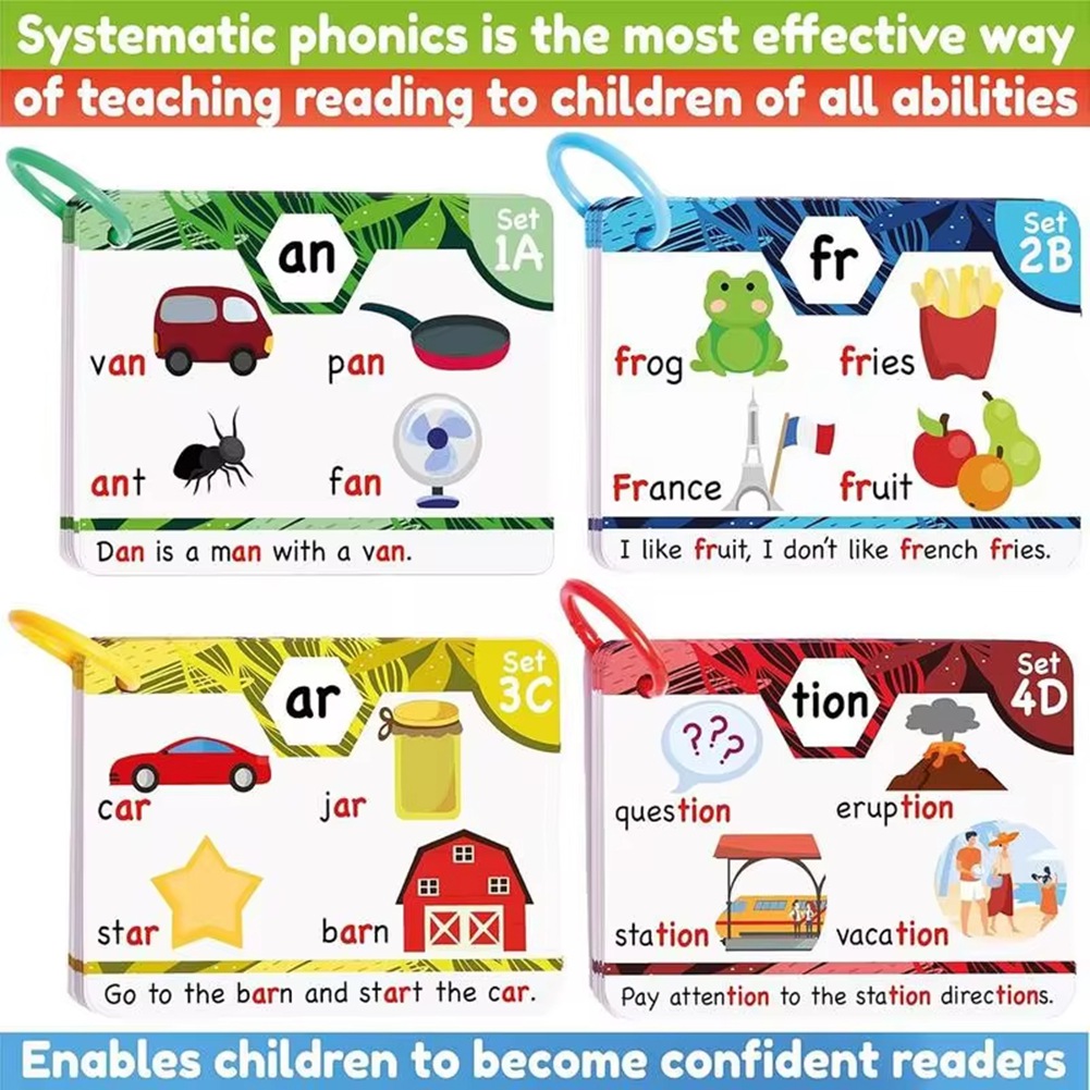 ROSQ Phonics Sight Words Flash - đánh giá và giá Phonics Card Game