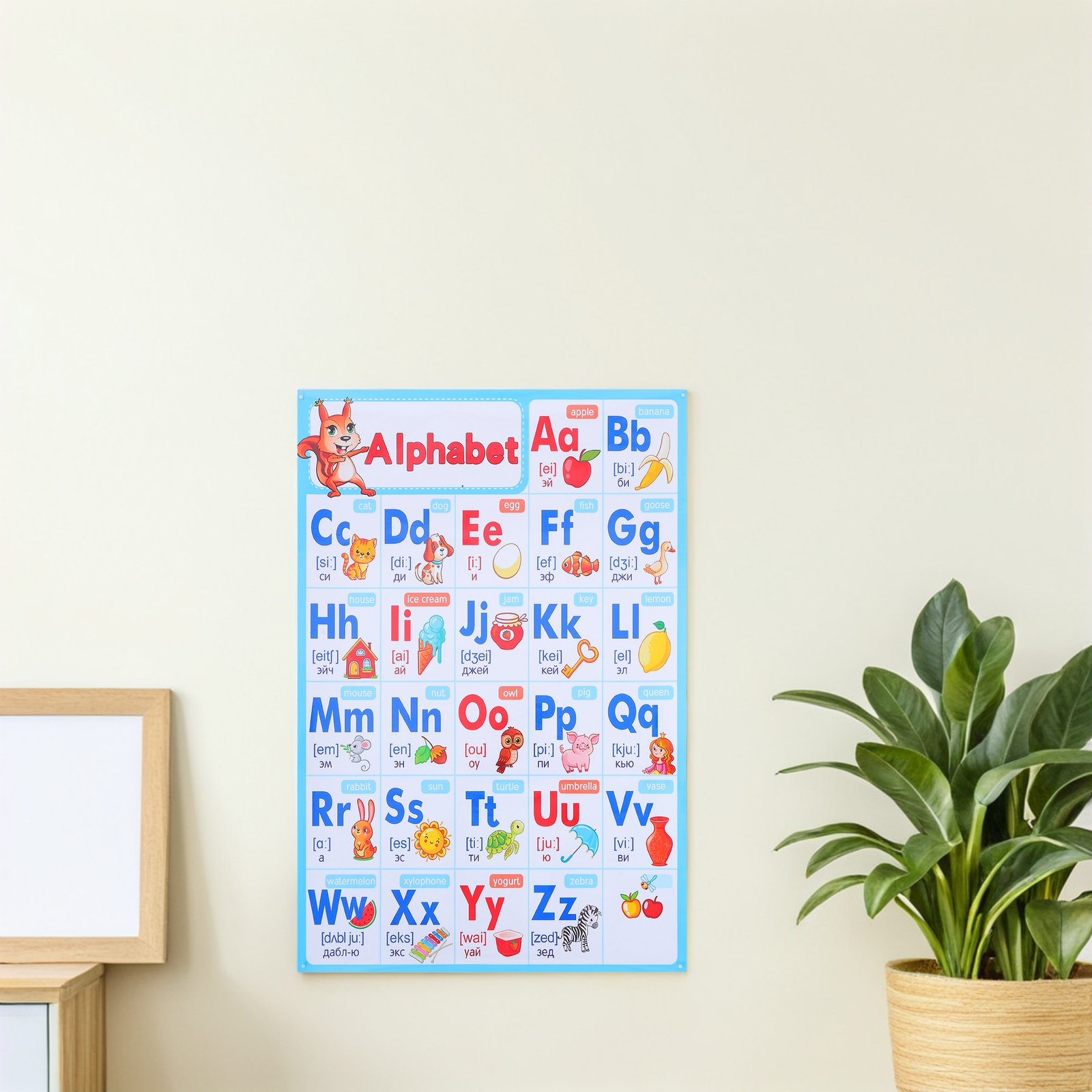 Alphabet Poster Chart Abc Pres - đánh giá và giá Kids Education Wallpaper