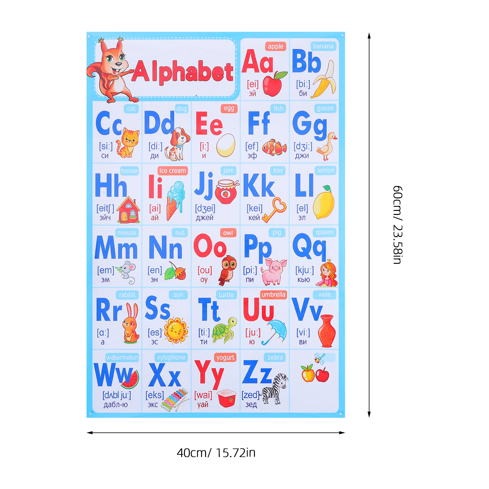 Alphabet Poster Chart Abc Pres - đánh giá và giá Kids Education Wallpaper