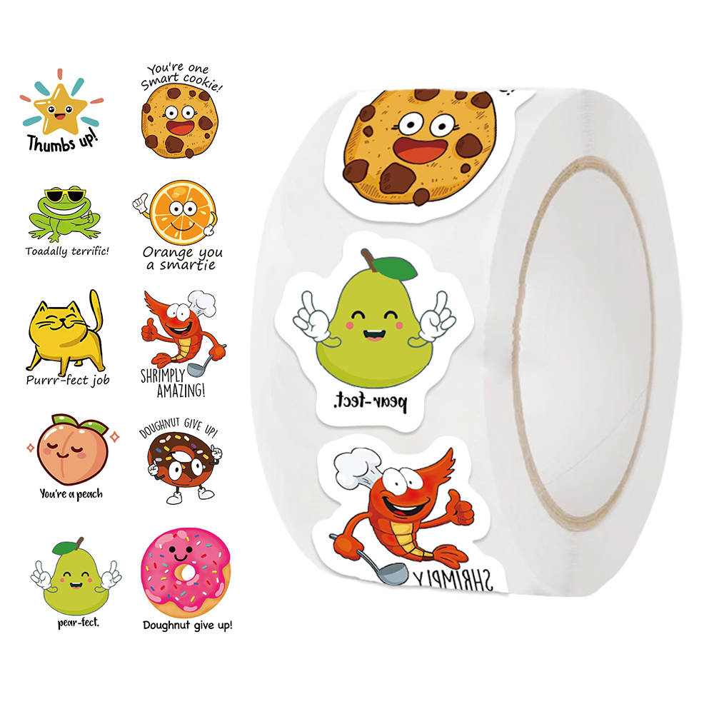 500Pcs/Roll Kawaii Decal Stude - đánh giá và giá Kids Education Motivation