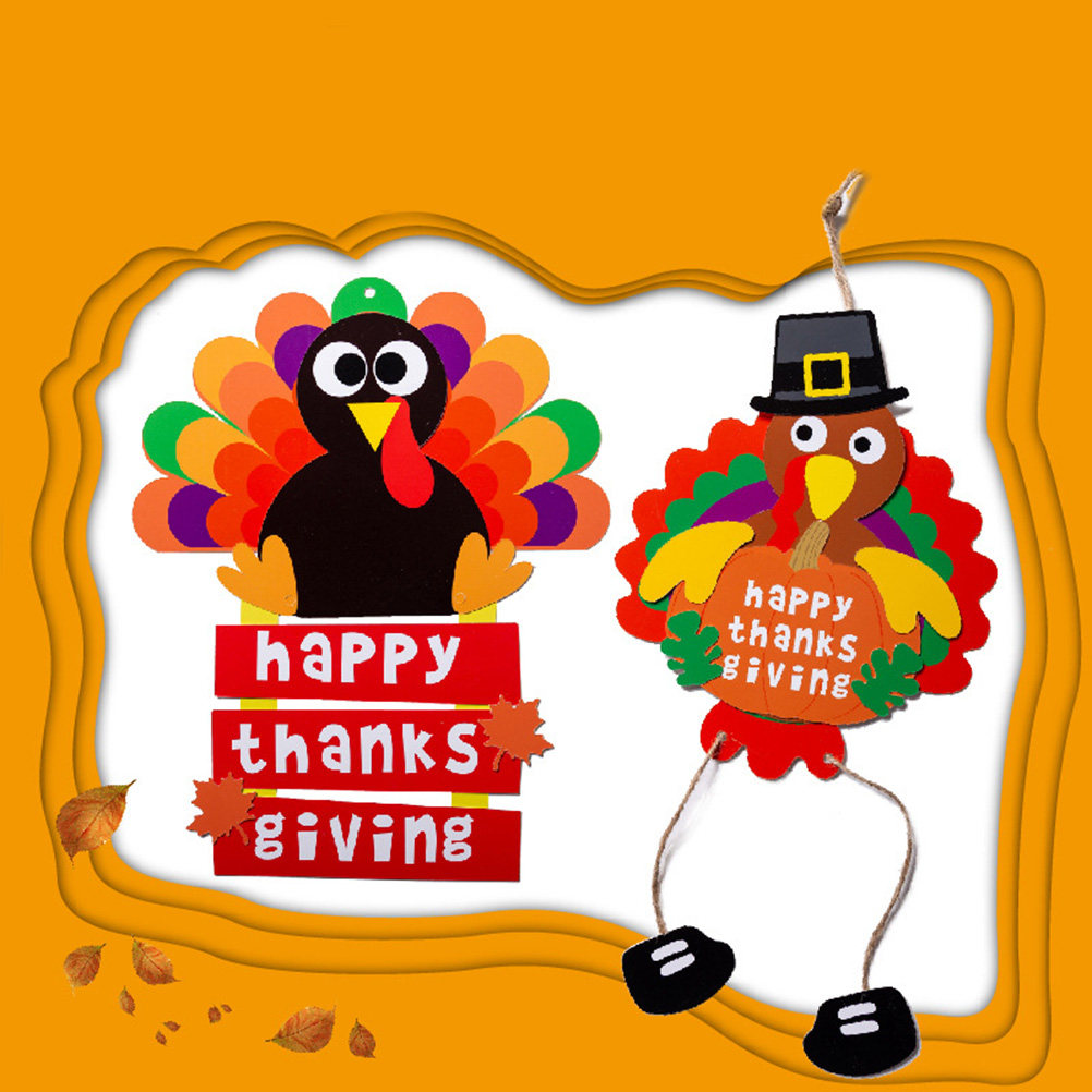 2Pcs Turkey Hanging Decoration - đánh giá và giá Kids Education Wallpaper