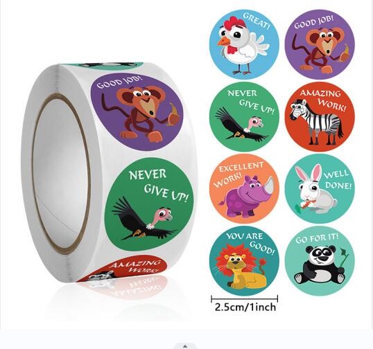 Cute Animal Learning Stickers  - đánh giá và giá Kids Education Motivation