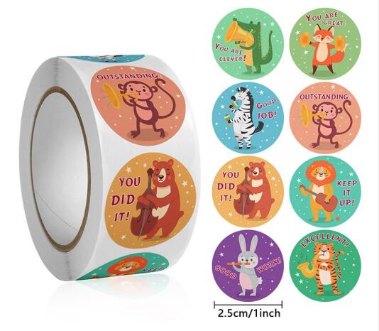 Cute Animal Learning Stickers  - đánh giá và giá Kids Education Motivation