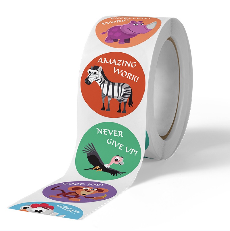 Cute Animal Learning Stickers  - đánh giá và giá Kids Education Motivation