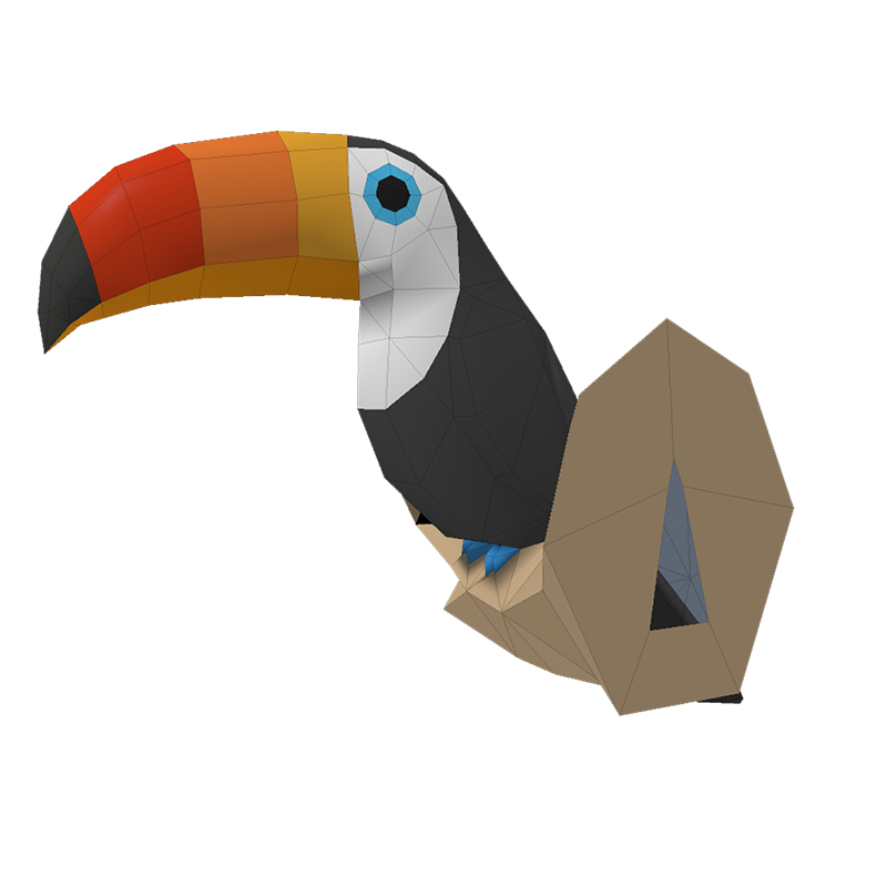 Toucan 3D Mô Hình Giấy Papercr - đánh giá và giá Kids Education Wallpaper