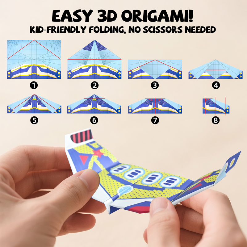 36 Sheets Paper Airplane Origa - đánh giá và giá Kids Educational Gadget