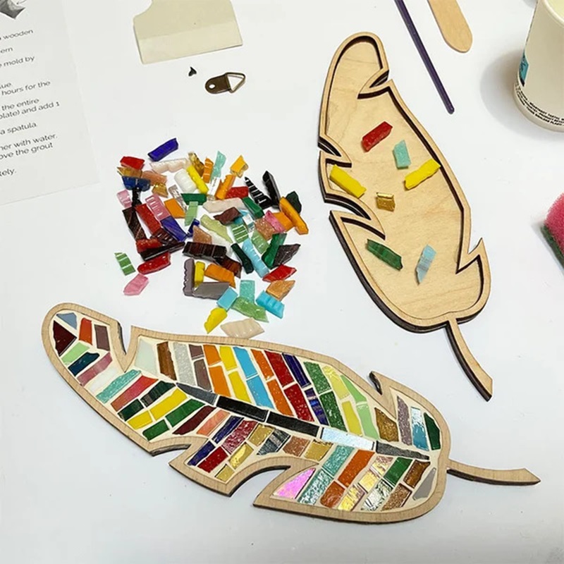 DIY Mosaic Coaster Colored Fea - đánh giá và giá Kids Educational Gadget