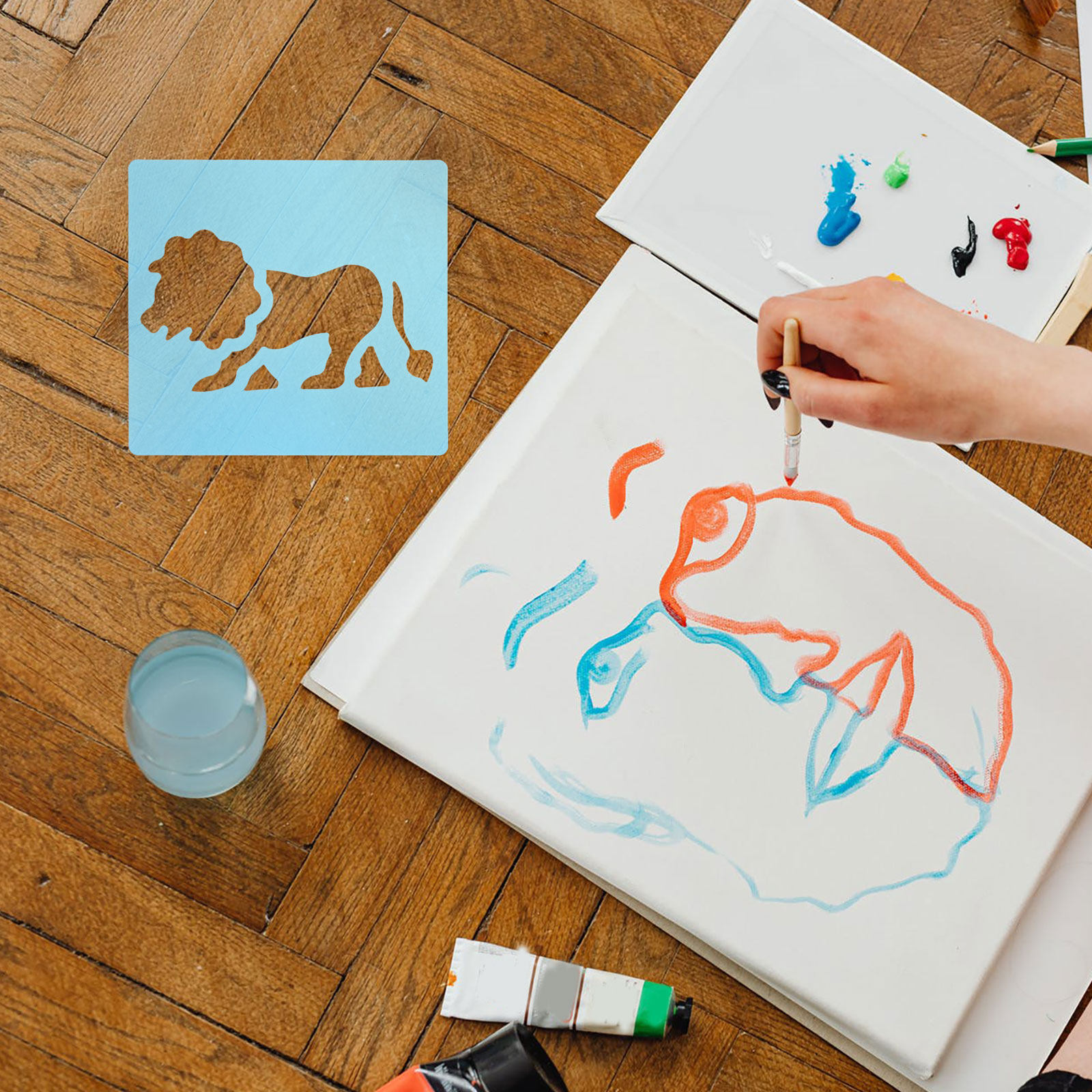 12Pcs Plastic Drawing Stencils - đánh giá và giá Kids Education Wallpaper
