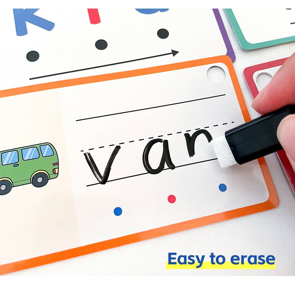Dry Erase Handwriting Flash Ca - đánh giá và giá Phonics Card Game