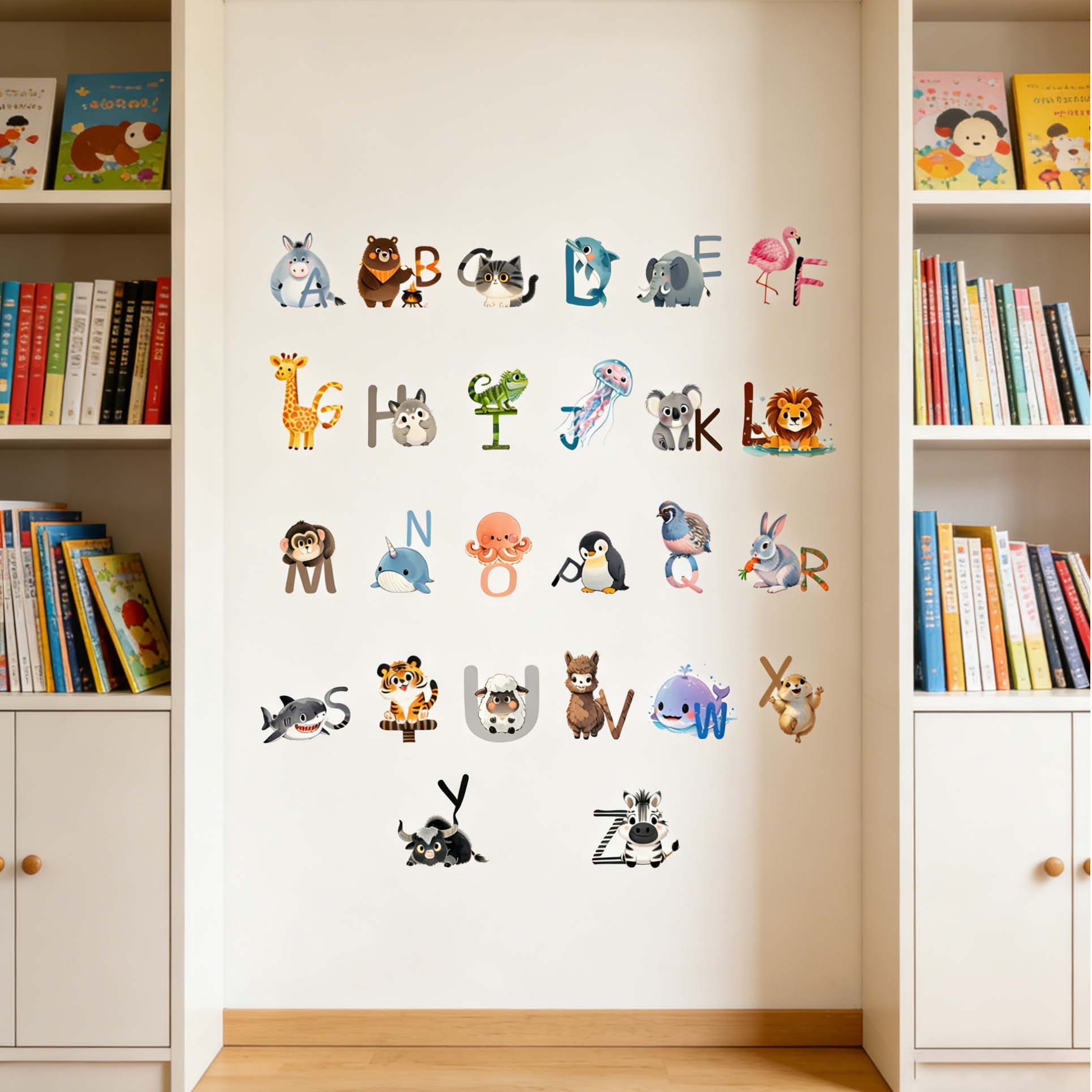 26 Letter English Alphabet Wal - đánh giá và giá Kids Education Wallpaper