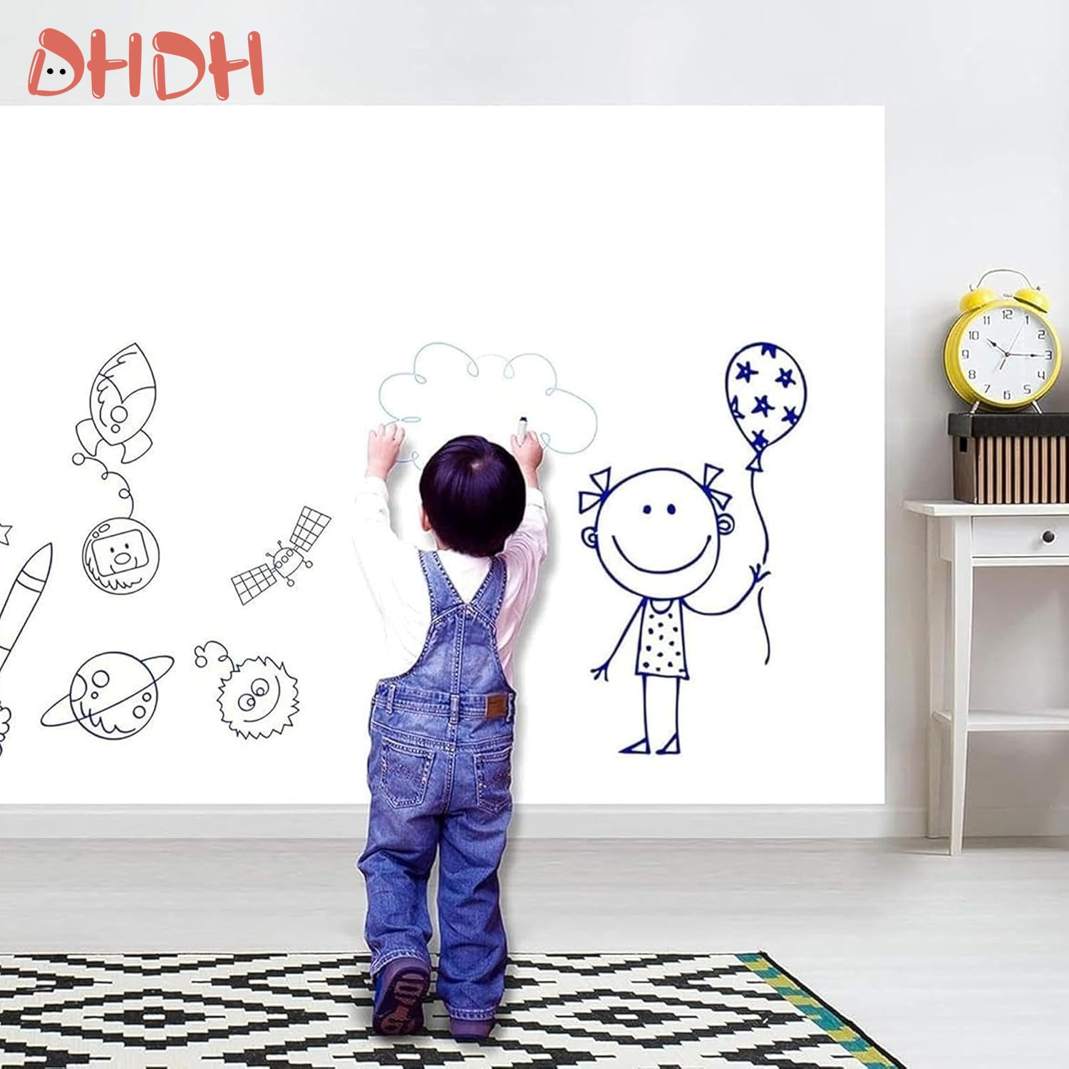 Kids Painting Scroll – Peel &  - đánh giá và giá Kids Education Wallpaper